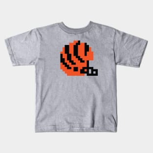 8 Bit Cincinnati Bengals Helmet Kids T-Shirt